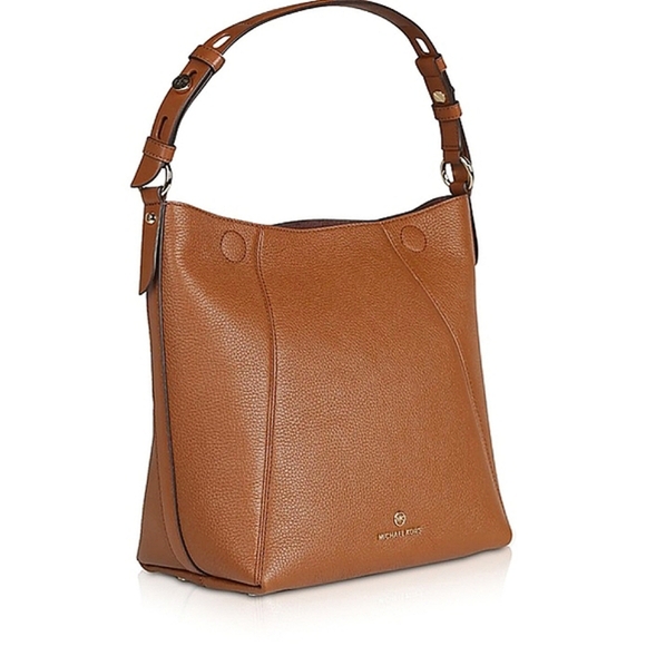 Michael Kors Medium Lucy Hobo Leather Shoulder Bag - Picture 3 of 12